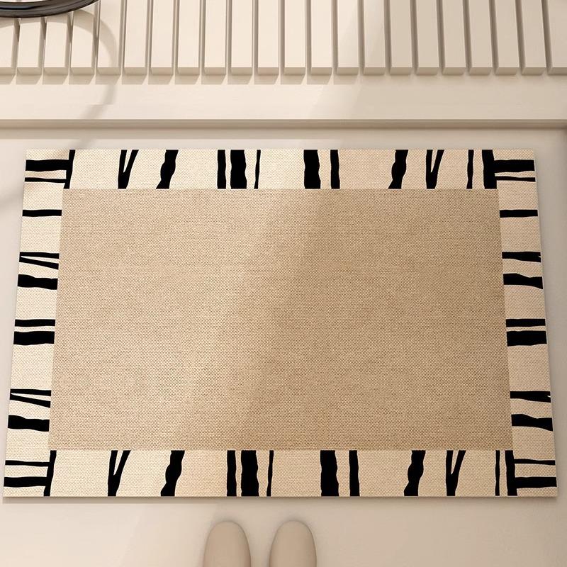 Bathroom Floor Mat, Toilet Suction Door Floor Mat, Carpet, Diatom Mud, Non-slip Toilet, Absorbent Mat, Toilet Entry