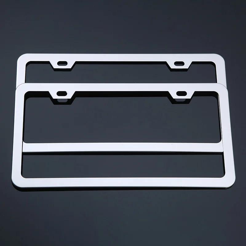 2PCS Motorcycle License Plate Frame Aluminum Alloy Plate Frame Personalized Modification of Bicycle License Plate Frame