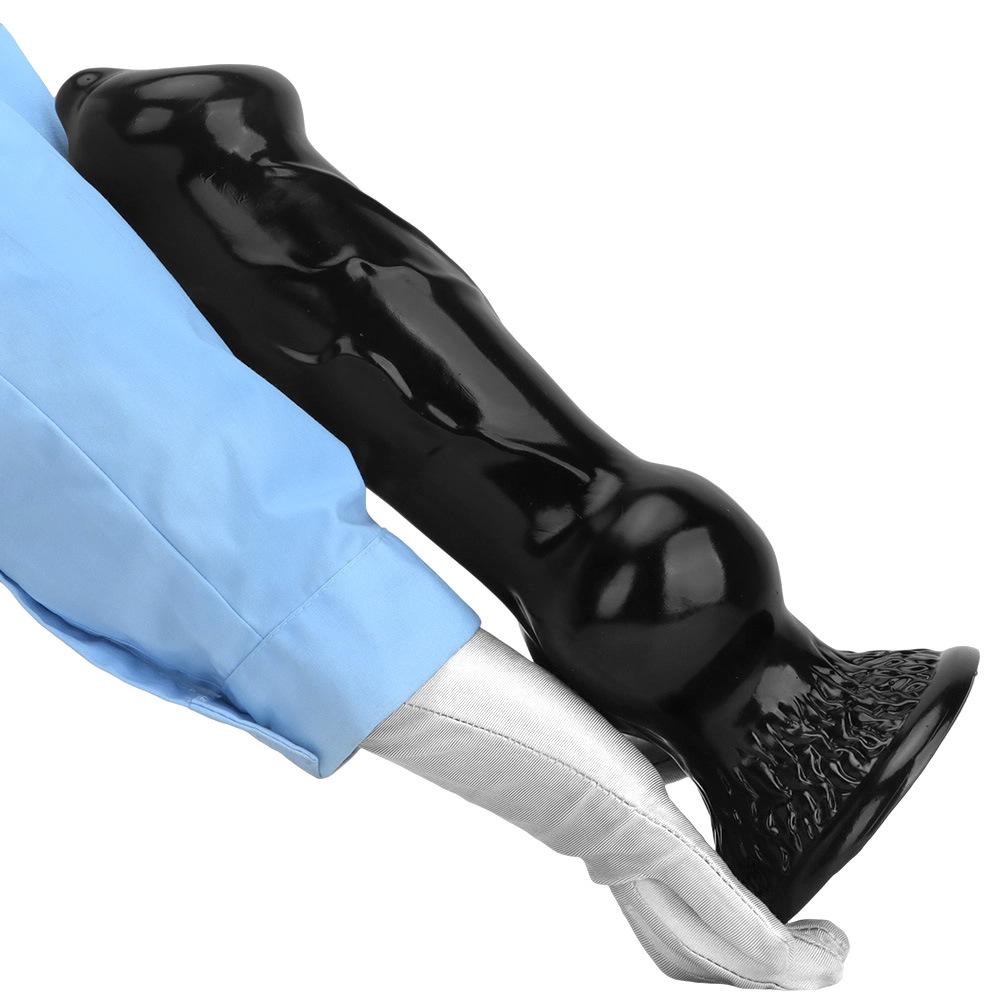 Realistic Black Silicone Dildo Anal Plug - Female Masturbation Toy with Lifelike Texture & Body-safe Material