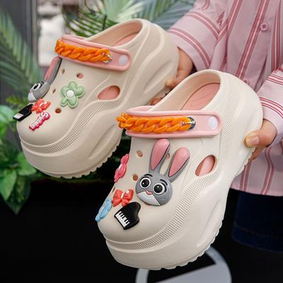 Nowe Damskie Urocze Platformowe Modne Buty z Dziurami Antypoślizgowe Oddychające Miękkie Lekkie Sandały Klapki Hawajskie Bohemskie Plażowe Casualowe Wygodne Klapki