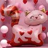 10/1PCS Pink Love Cat Shaped Aluminum Film Balloon Cartoon Animal Theme DIY Household Birthday Wedding Party Decoration Supplies