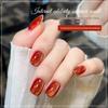 2025 Trending Crystal Cat Eye Nail Gel Polish - Flash Glass Bead Design