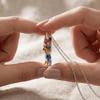 2D Flat Yorkshire Terrier Necklace Acrylic Long Sweater Chain Creative Dog Pendant Necklace  Girl