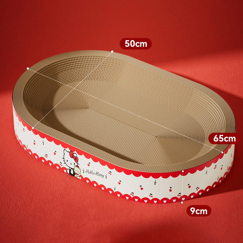 

Овальна Гофрована Паперова Кігтеточка Зносостійка Стійка до Подряпин Ліжко для Кота Захисник Дивана Меблі для Котів Товари для Домашніх Тварин as the picture