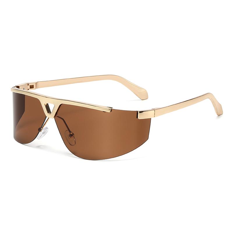 New Frameless Fashion Exaggerated Sunglasses Spicy Girl Glasses 2525 Personalized Street Photography