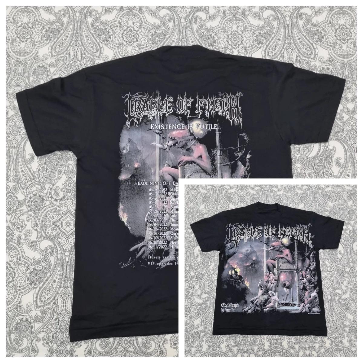 

Cradle of Filth Band Tour T Shirt Size Large Graphic Print Existence Is Futile High-end Luxury Is for Both Men and Women Top Y2k 4XL
