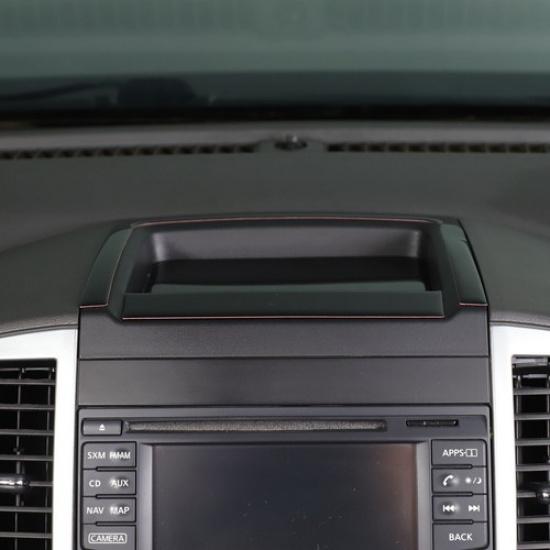 Glossy Piano Black Center Storage Slot Trim Sticker For Nissan Frontier 2005-21