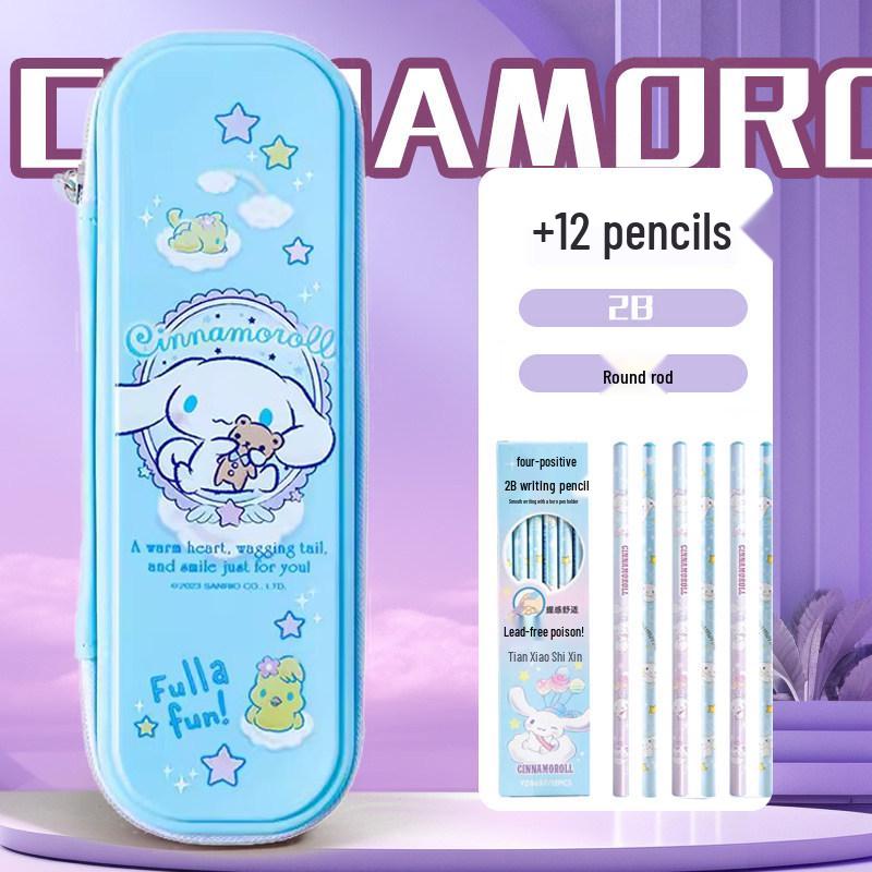 Kuromi & Cinnamoroll Melody Pencil Case for Primary School Girls