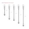 20CM 30CM E26/E27 Light Socket Extender Adapter E26 to E26 Socket Extender Bendable Flexible Adjustable Extension Lamp Base