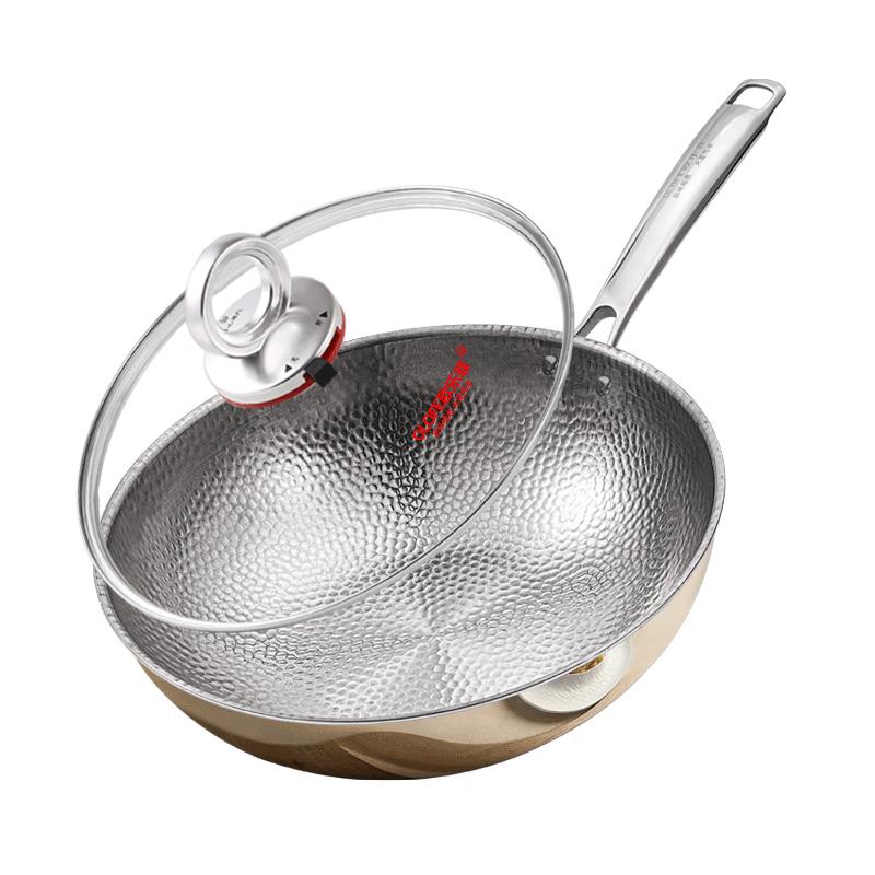 OLOFE Pure Titanium Zero-Coating Wok