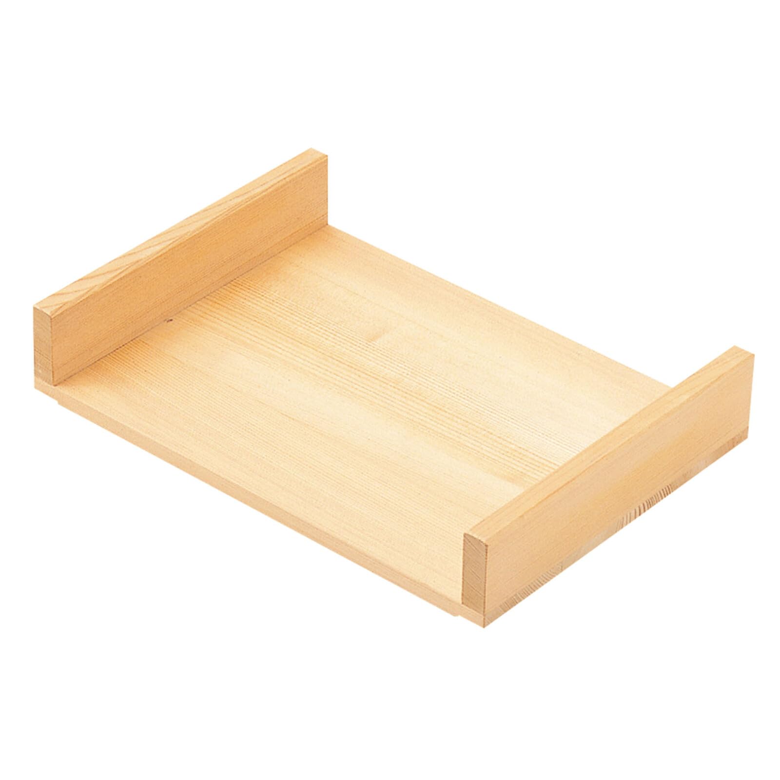

Cutting Board Wooden Stand 30 x 21 x cm Made in Japan J-kitchens Sushi, Sashimi, etc. H5.5 коричневый