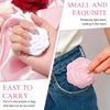 12pcs Pink Rose Compact Pocket Mirrors 3D Floral Compact Small Mirror Plastic Frame Folding Double-Sided Handheld Makeup Mirrors