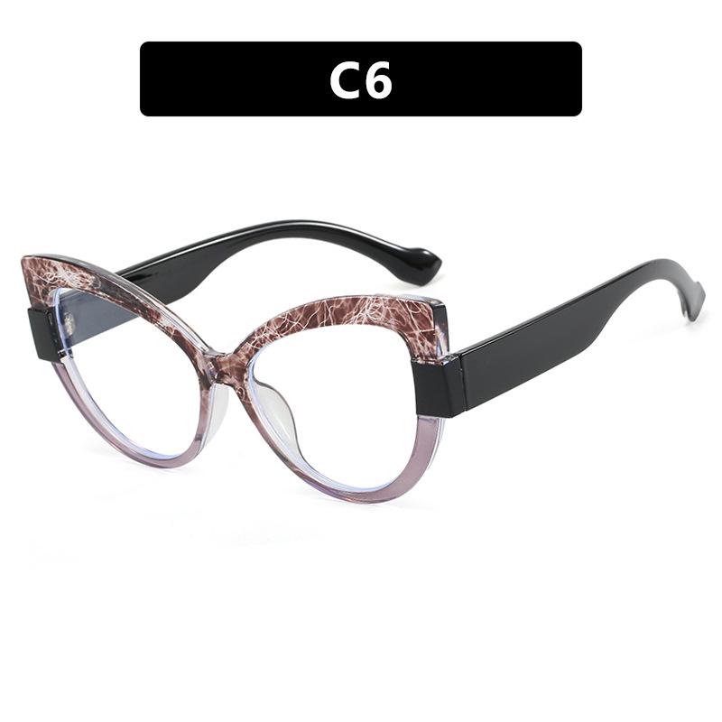 

Очки «кошачий глаз» с цветными блоками, без диоптрий: Стиль интернет-знаменитости, Защита от синего света, Оправа из TR90, Возможность установки рецептурных линз