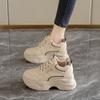 Plattform-Dad-Schuhe Herbst Neu Kleine Innen-Absatzerhöhung Rutschfest Lässige Sportschuhe