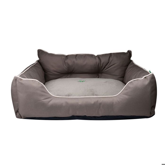 Lit pour animal - benetton - be - marron - 90 x 70 x 28 cm - housse amovible