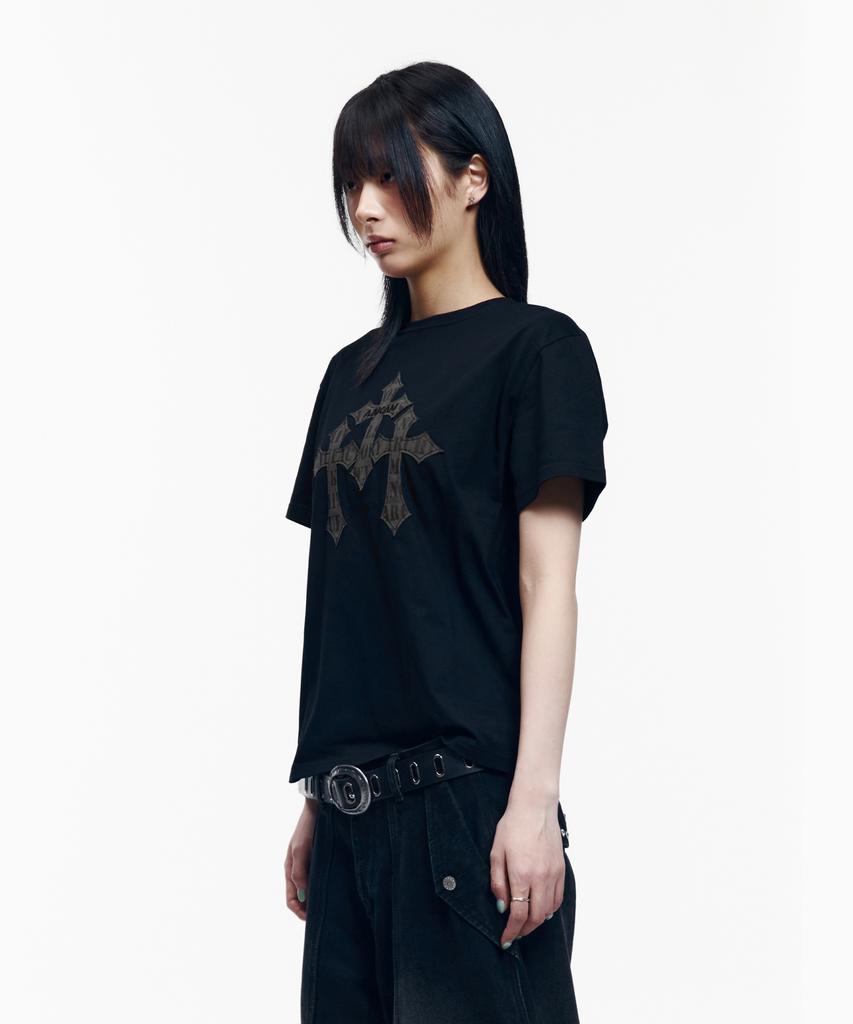 AAKAM Trinity Cross Half Top (Black)