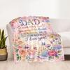 Love Letter Dad Blanket Soft & Cozy Great for Bed Picnics Office Four Seasons Universal Playful Design Gifts For Family Or Friends