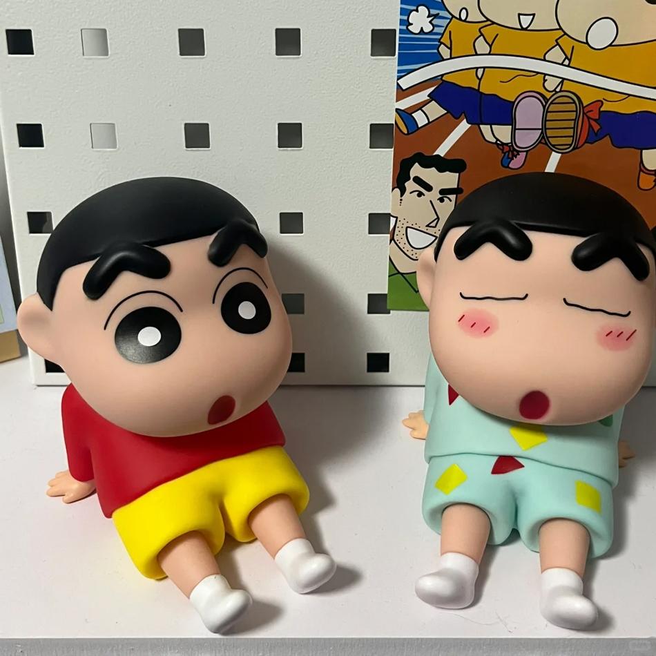 Kawaii Crayon Shin-Chan Boochan Phone Holder Desktop Anime Ornaments Watching Tv Cartoon Phone Support Cute Doll Girls Gift’s