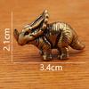 Thornback Dragon Dinosaur Small Copper Retro Play Gift Desktop Decoration Small Dinosaur Metal Ornament Crafts