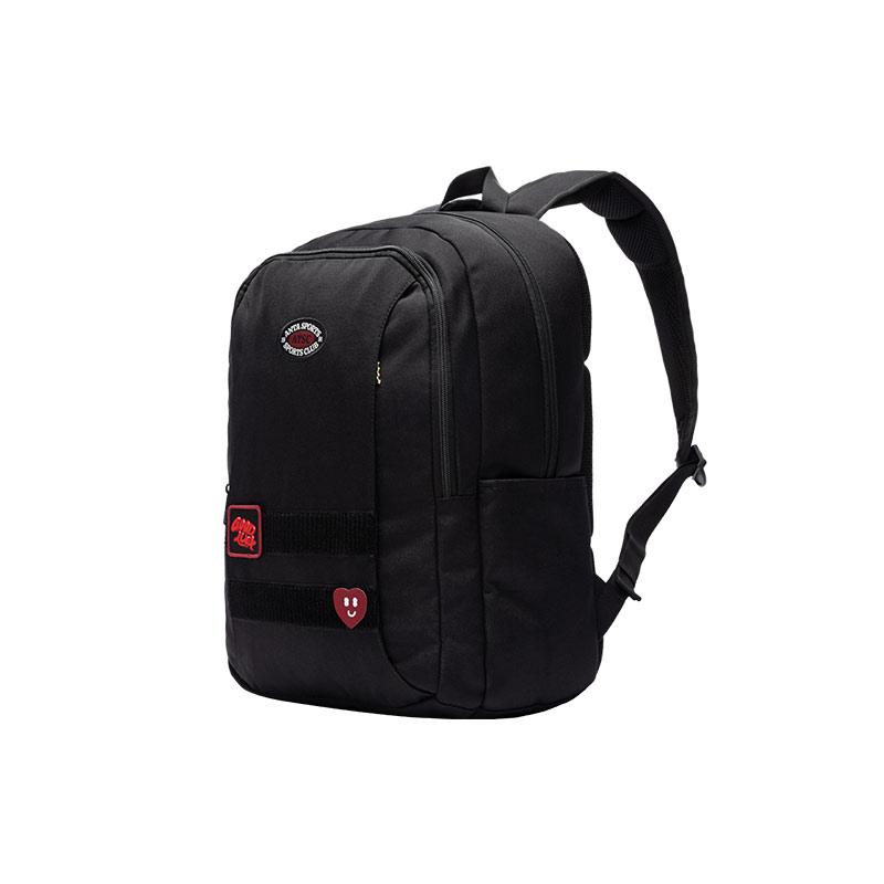 New Anta Life Collection Fabric Backpack Regular Unisex Basic Black 192518152-1