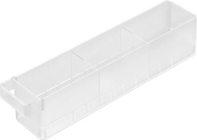 Yamazaki Tower Refrigerator Storage Case, Small, with Dividers, White, W37.5 X D7.5 X H8.2cm, 1475, for Refrigerator Storage