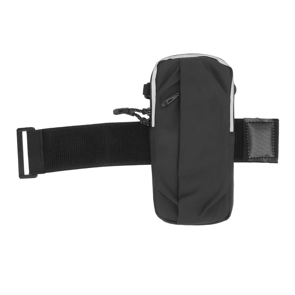 Running Phone Armband Holder Water Proof PU Adjustable Strap Casual Phone Holder Arm Band Black