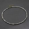 Collana girocollo unica da 18 pollici da uomo minimalista 4 mm pietra naturale collare regalo per fidanzato Hiphop Rock corta accessori per il collo