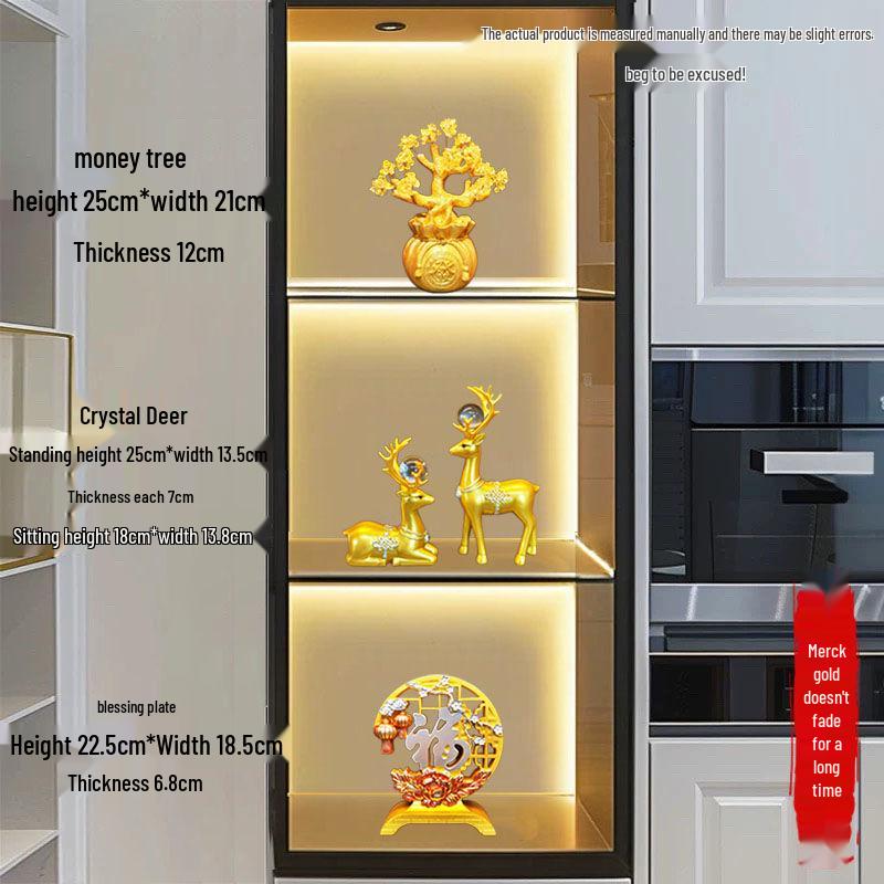 Luxury Wine Cabinet Ornaments for Living Room Entrance Decoration
