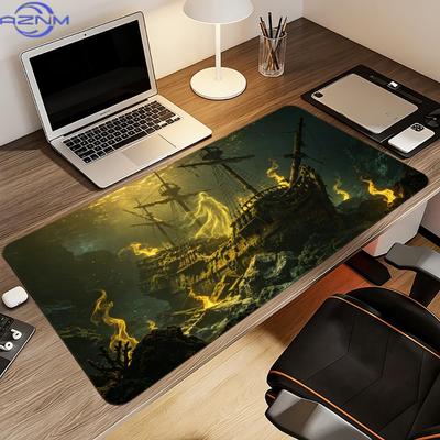 Sunken Ghost Mouse Pad Xl Large Computer Office Game Table Mats Rubber AntiSlip Gaming Keyboard Mousepads Long Desk