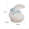 Adorable Ceramic Bunny Statue for Home and Garden Decor