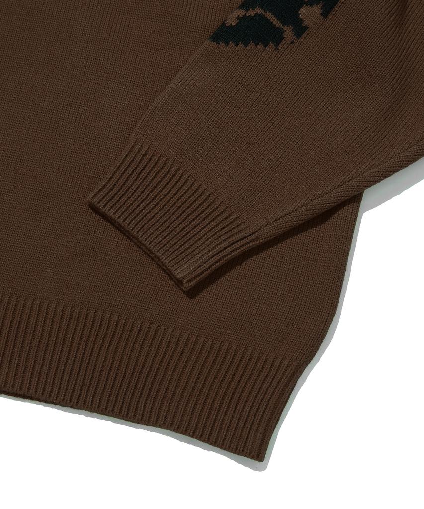 Seuweideu Elbow Skull Knit [Brown]