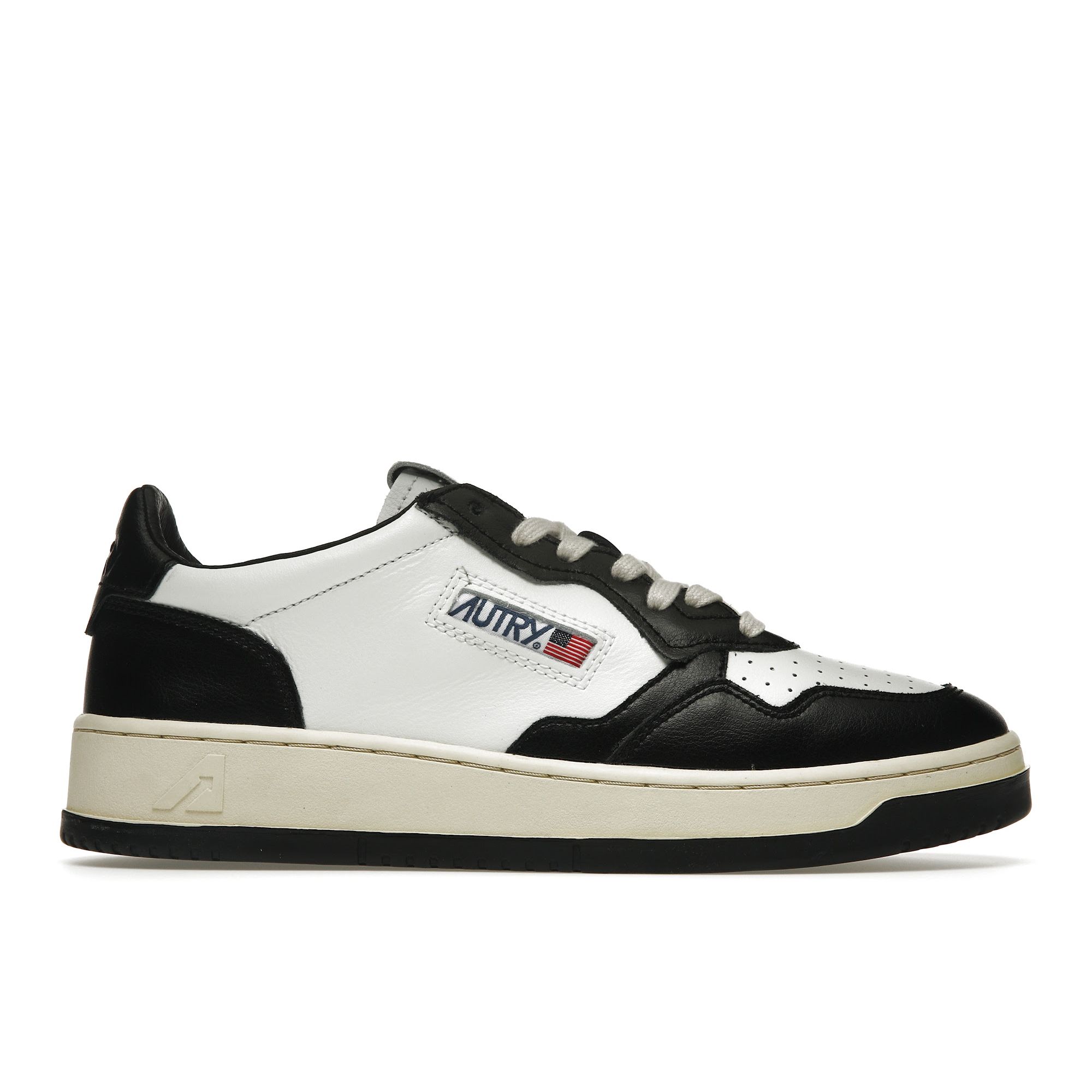 

Autry Medalist Leather Low Черно-белые мужские кроссовки Кремовые AULM-WB01