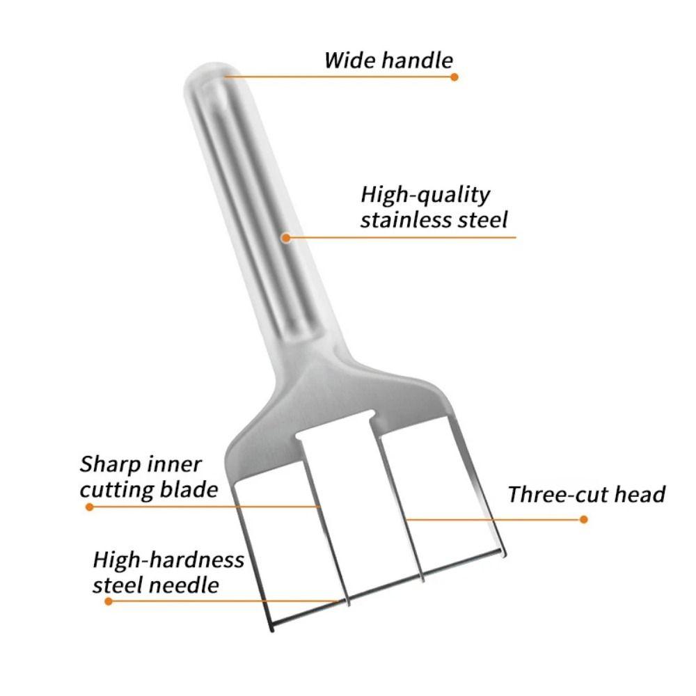 Quickly Cutting Stainless Steel Watermelon Slicer With Handle Diced Fruit Divider  Mango