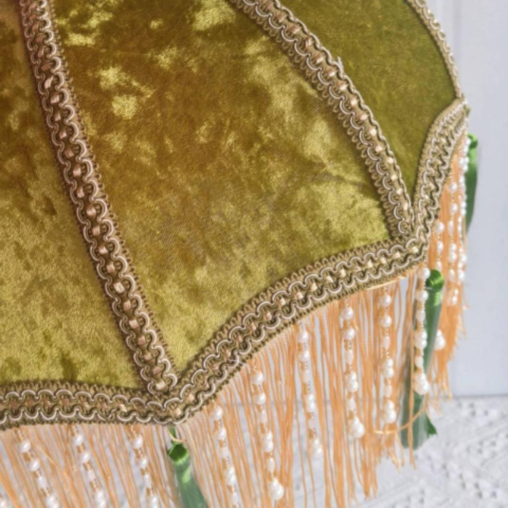Tassel Lampshade Luxury Velvet Lamp Shade Decorative Tassels Fringe Floor