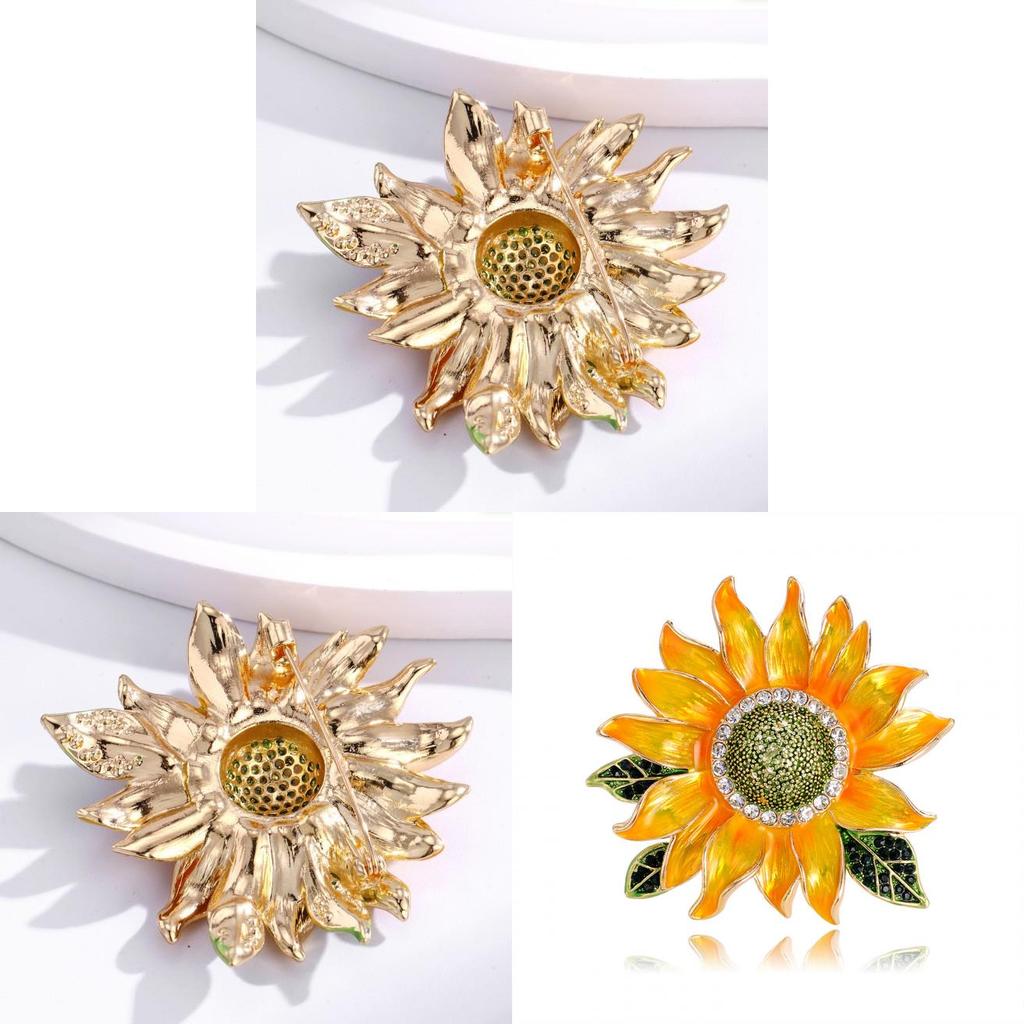 Sunflower Brooch Pin With Alloy Material For Fashion Casual And Gift Giving