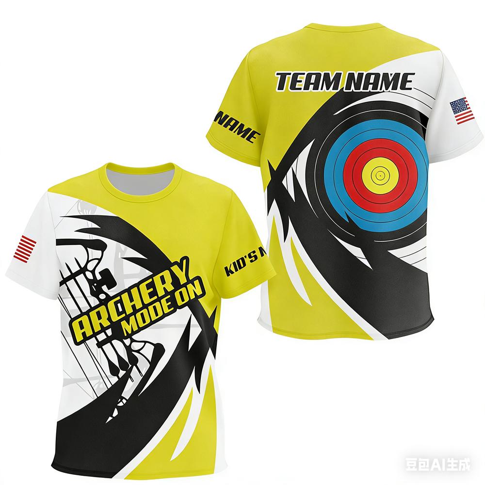 Archery Sports 3D Print Men's T-shirts Personalized Club Team Member T-Shirt Fashion Loose Short Sleeve Comfortable Plus Siz T-shirts