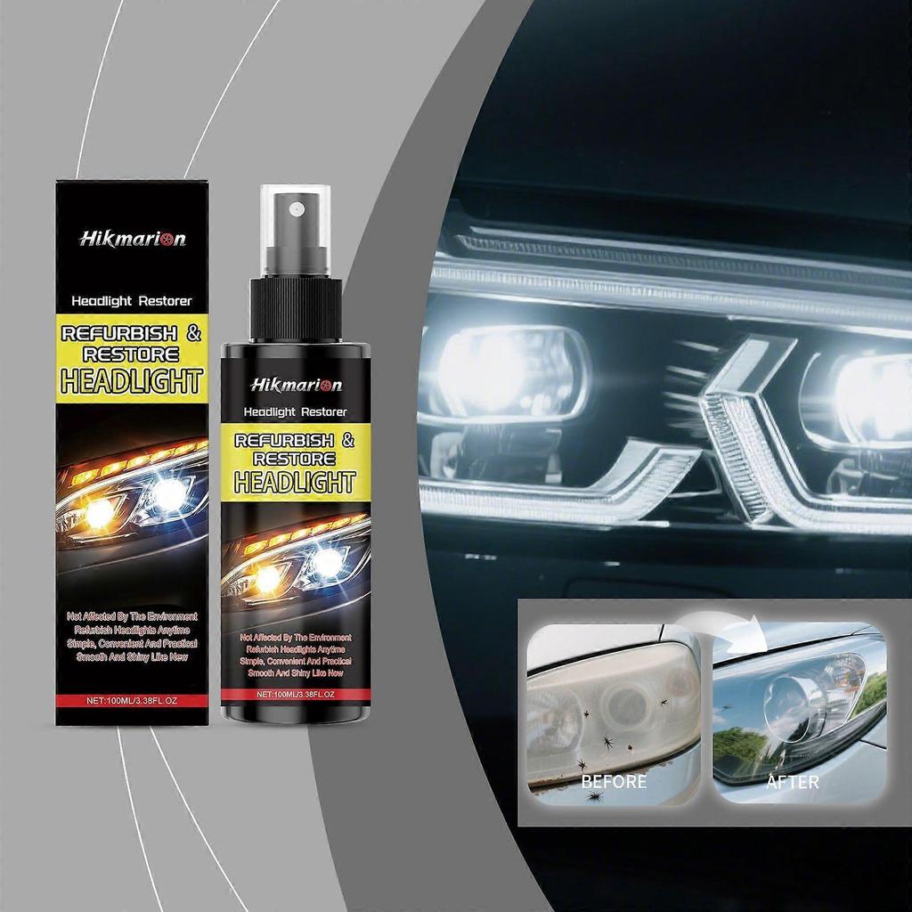Limited time!!Hikmarion Car Headlight Care Agent Is A Convenient And Glossy Care Agent For Daily Cleaning And Maintenance Of Car Headlights