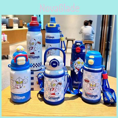 Ultraman Kids Insulated Water Bottle With Stainless Steel Inner And Leakproof Lid For School And Travel