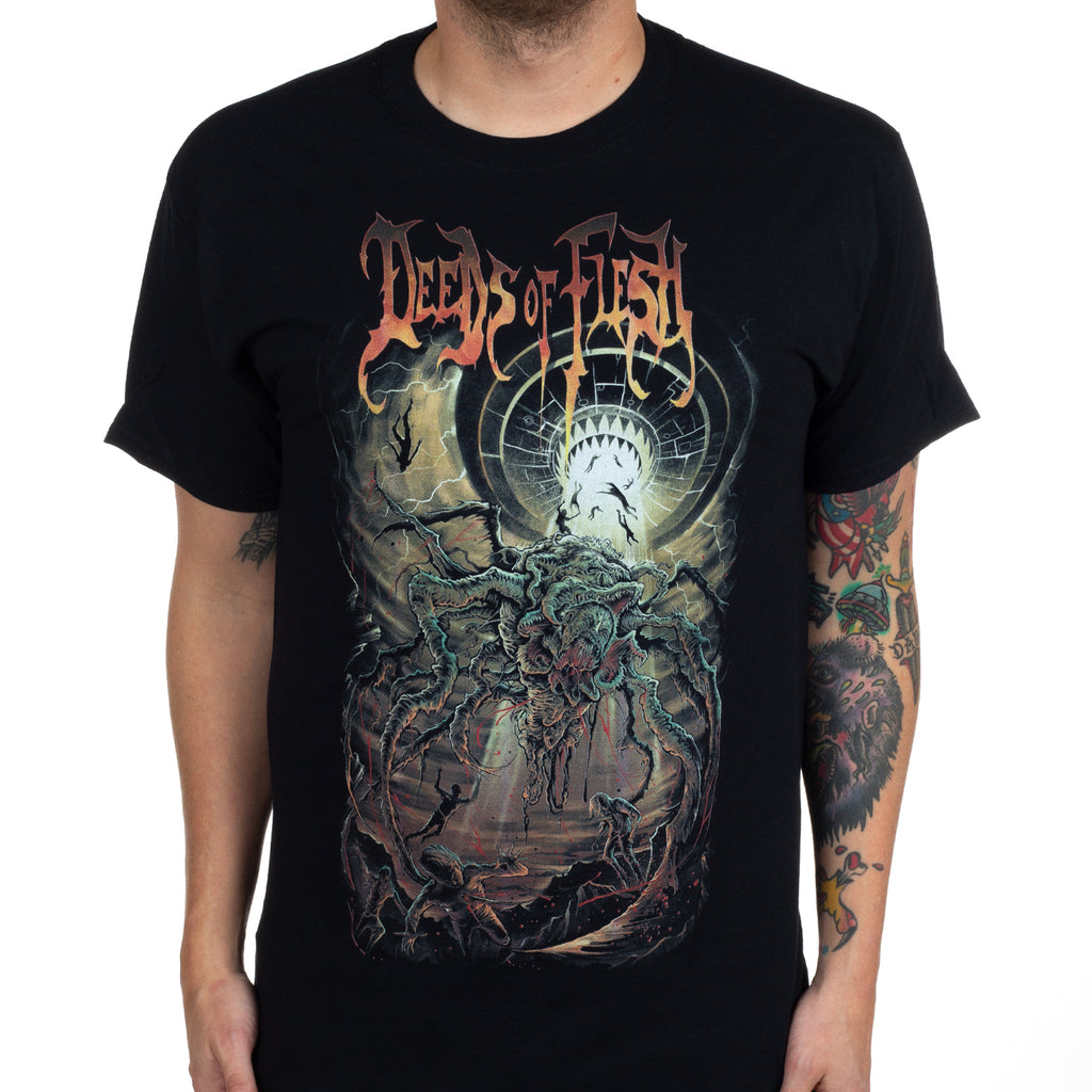 Fit Deeds of Flesh Band Graphic Cotton Tshirt Unisex Summer Short Sleeve Fashion Brand Tee Luxury Casual Vintage Retro Top