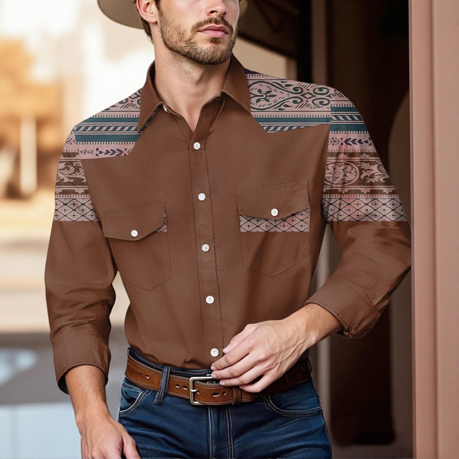 

Мужской модный топ кэжуал с длинными рукавами, лацканами и длиной до плеч XXL красный