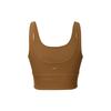 Zenvy Rib Women's Light Support Padded Longline Sports Bra HF1543-281