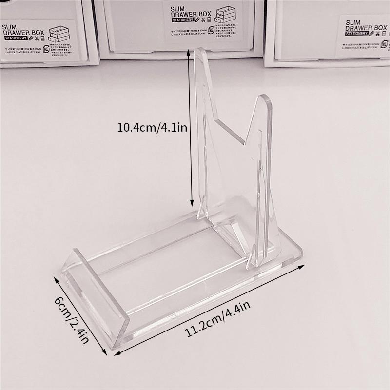 Acrylic Photo Frame Kpop Photocard Stand Idol Photocard Display Picture Frames Photo Card Protector Frame Room Desktop Decor