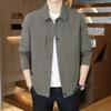 2026 Spring New Lapel Jacket Solid Color Young and Middle-aged Casual Jacket Men's Coat