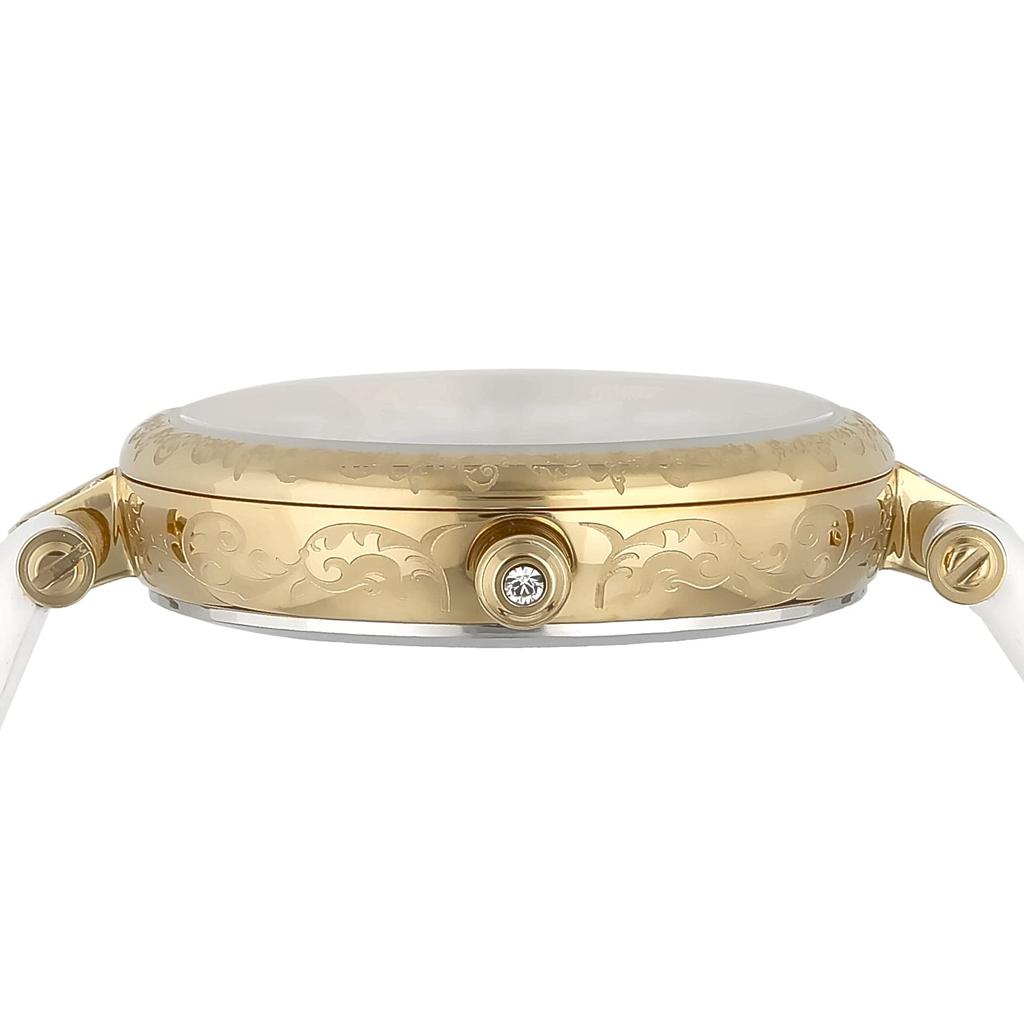 Uhr Saint Seiya Collaboration Saori Modell weißes Zifferblatt Edelstahl Mineralglas Solar Quarz SOLAR Quarz 29MM reguläre Garantie Uhr [Angel