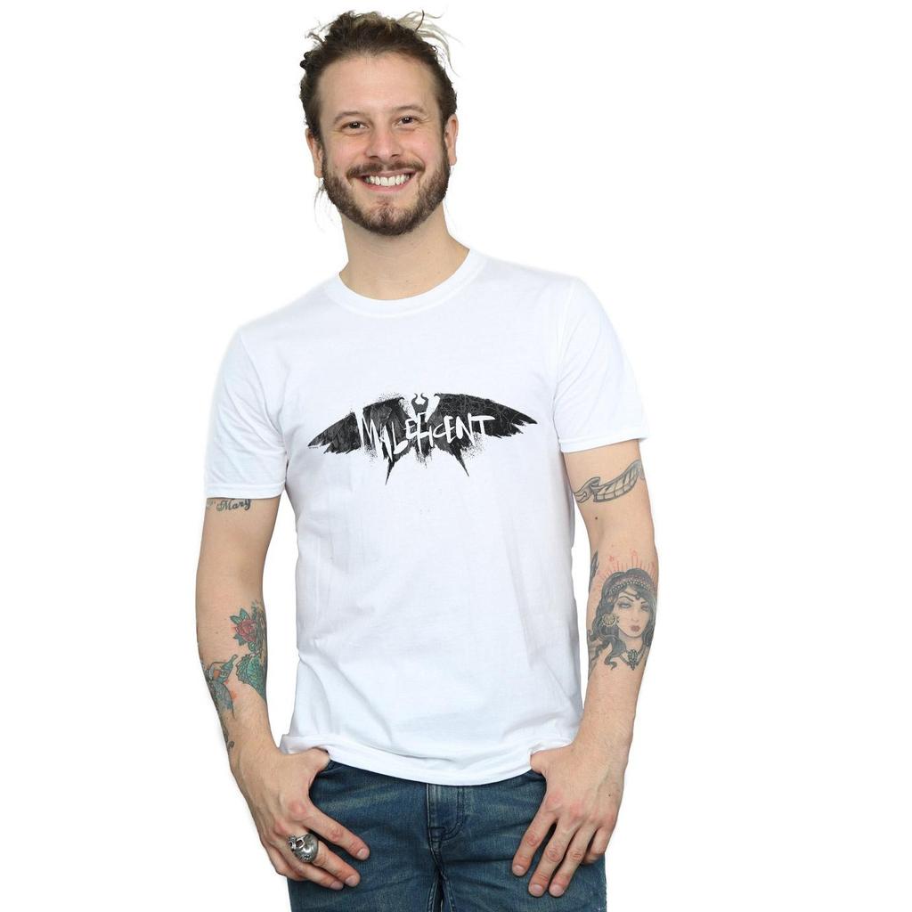 Disney Mens Maleficent Mistress Of Evil Wings Silhouette T-Shirt