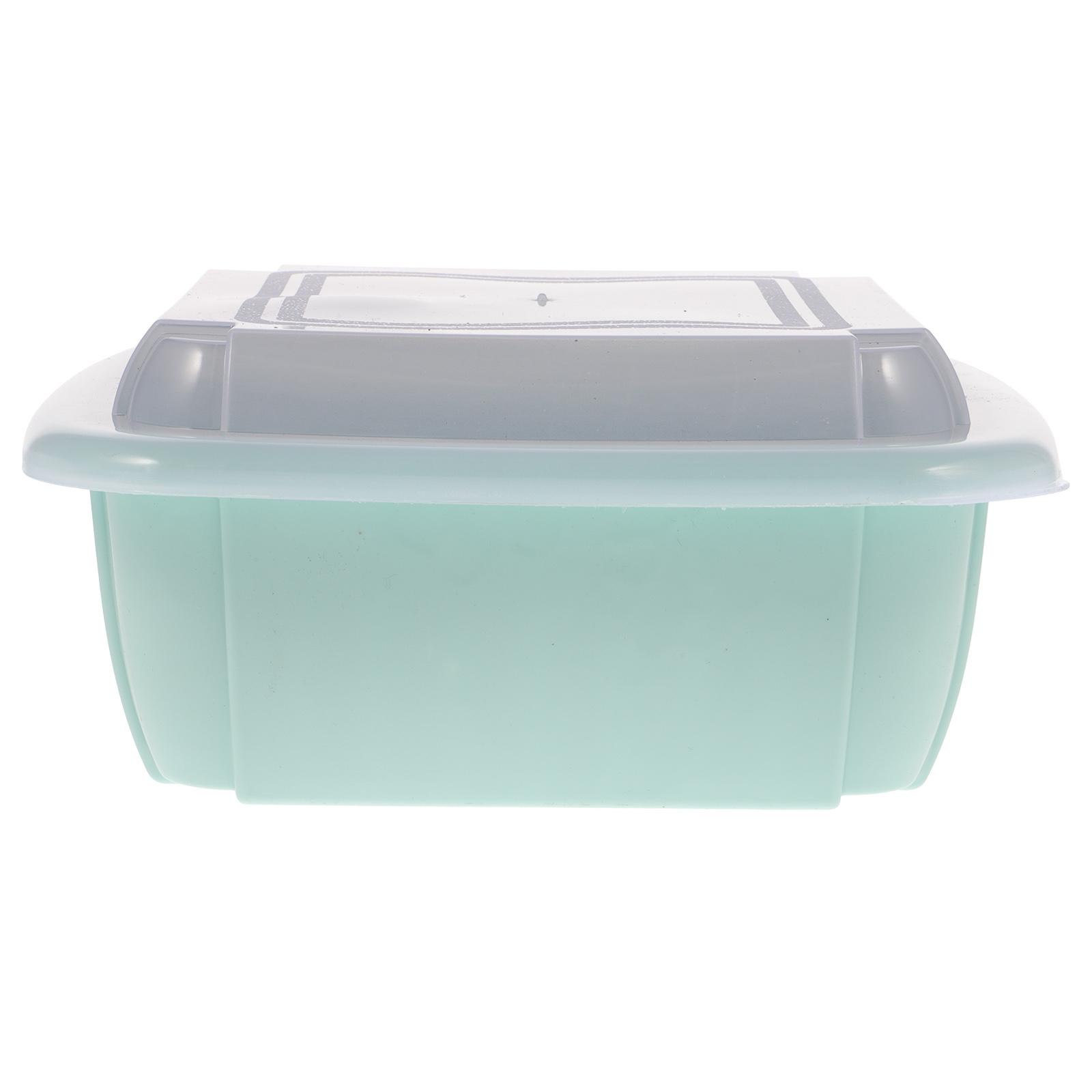 

Drain Basket Multifunctional Double Layer Fruit Vegetable Basin Double-layer Kitchen Supplies Plastic Wash Sieve синій