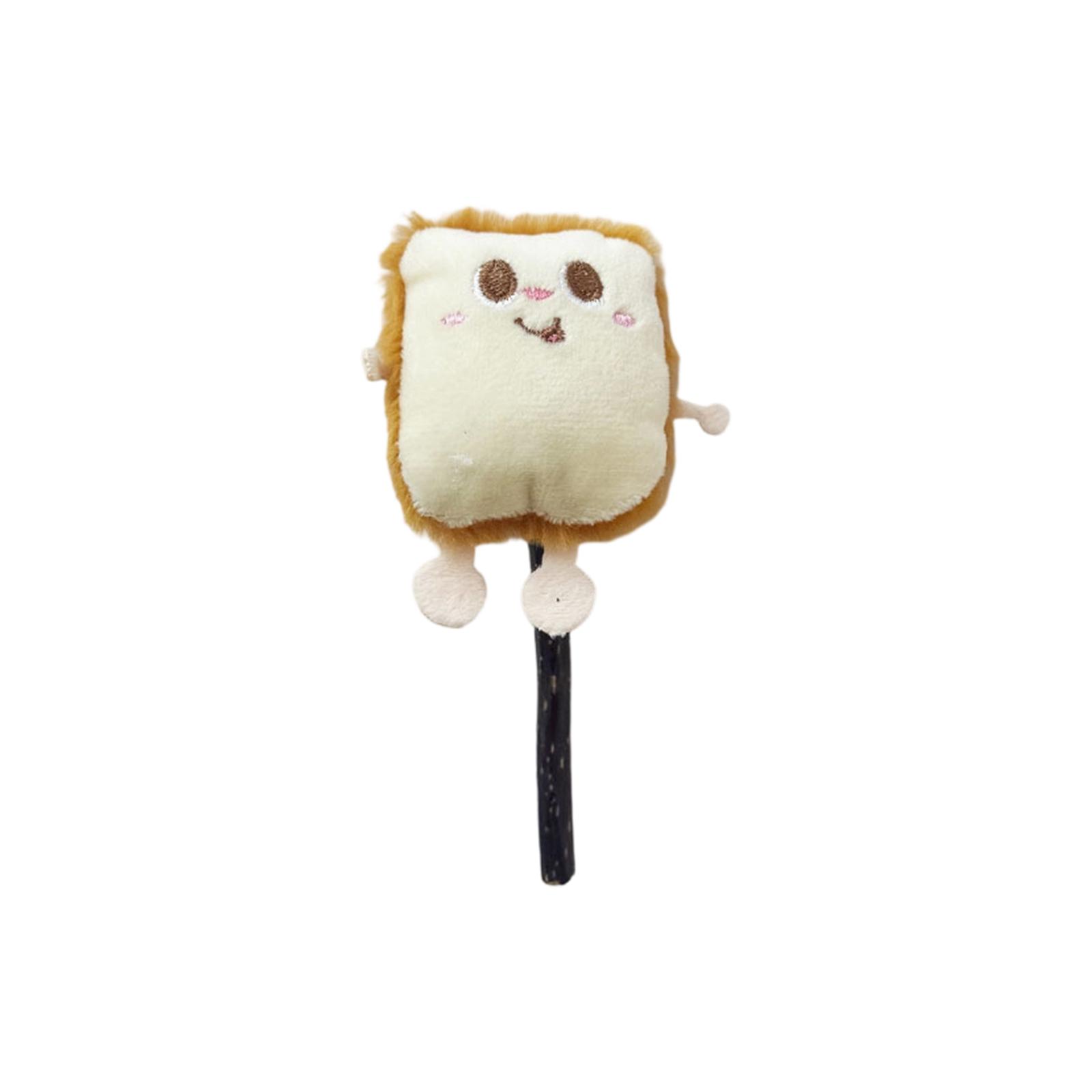 

Cute Food Shaped Cats Toys With Silvervine Sticks, Interactive Plush Cats Chew Toys For Teeth Cleaning, Boredom Relief & Stress Reduction,Teething One Size бежевый