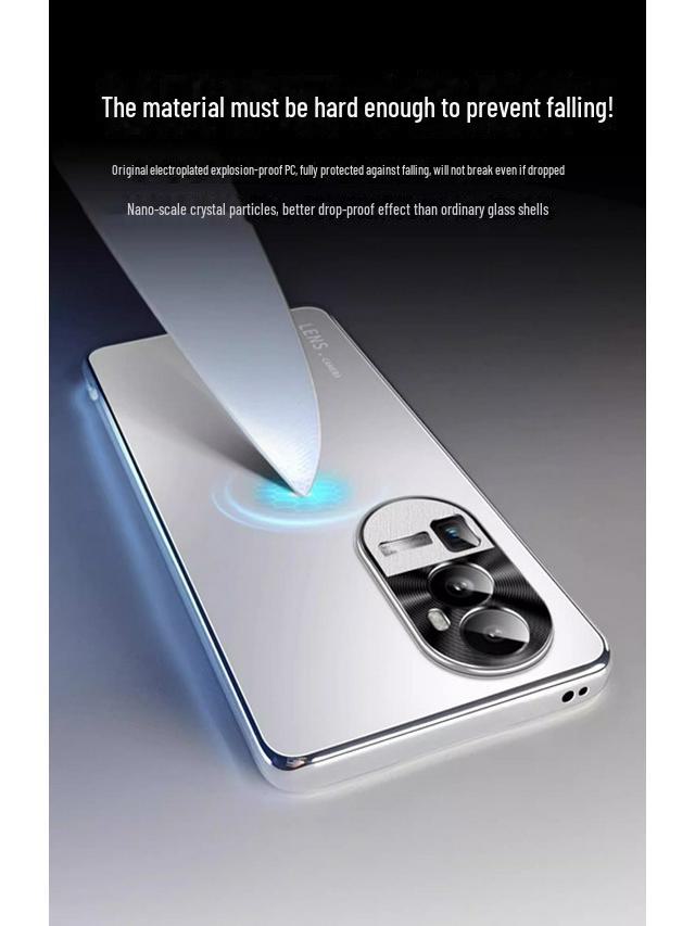 "Electroplated Metal Lens Protective Cover for Oppo Reno Series (9 Pro+/10/12/8)"