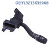 YL3Z13K359ABA Multifunction Combination Stalk with Wiper and Washer Position Symbols for 1999-2003 F150, Black ABS Housing and Existing Wiring Layout,