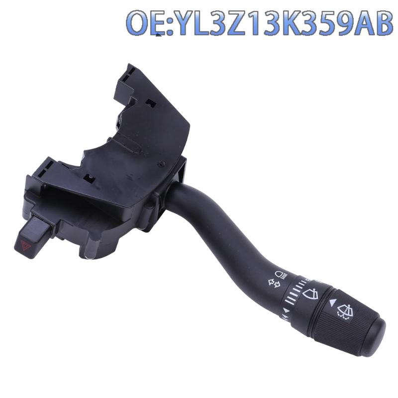 YL3Z13K359ABA Multifunction Combination Stalk with Wiper and Washer Position Symbols for 1999-2003 F150, Black ABS Housing and Existing Wiring Layout,